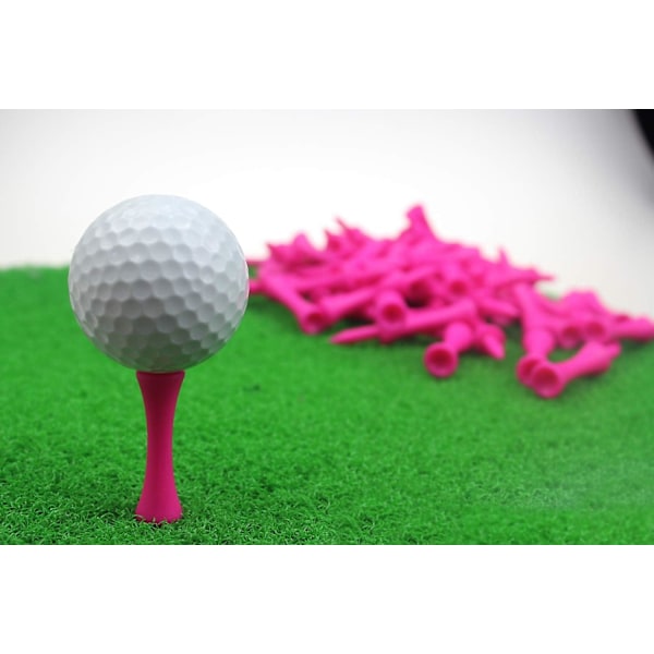 Pro Height Control Pink Plastic Golf Tee - 2 3/4 Inch (50-pack)