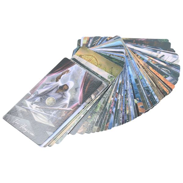 78 stk./æske The Elemental Wisdom Tarot-kort Kunstpapir Interaktivt spil Legetøjsspil til voksne fester