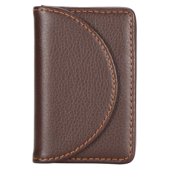 Visitkortetui PU Læderholder Organizer Gaver til Rejser Forretning Kaffe 033#