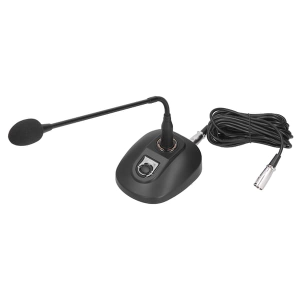 Kablet svanehalsmikrofon Desktop konference kardioid pegende mikrofon til udsendelse US-stik 100-240V
