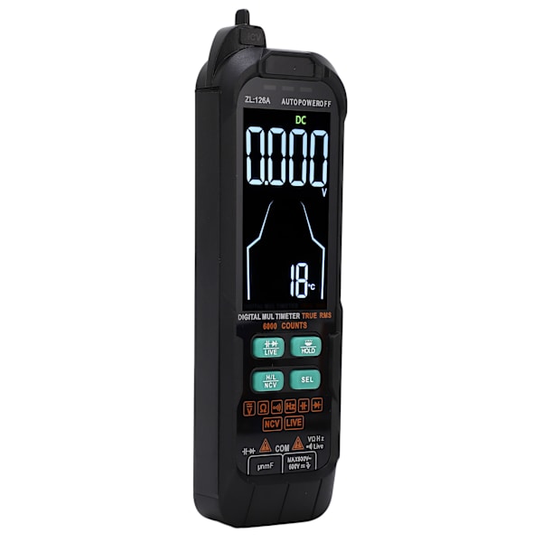 Digital multimeter 6000 räkningar DC AC ström voltmätare testare kapacitans ohm diod multimeter Live Wire testare verktyg 600V