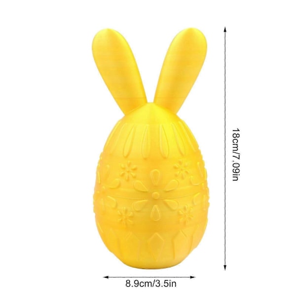 Printet Påske Ornament Gul