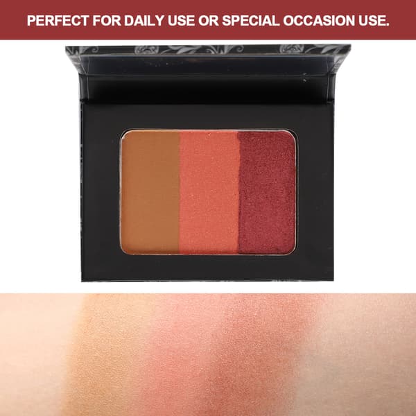 3 farver Blusher Ansigtsmakeup Blush Puder Mat Skygge Kontur Kosmetik