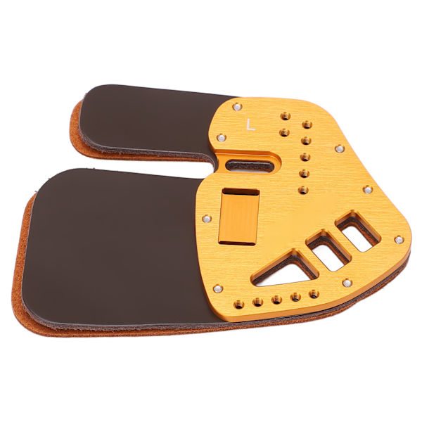 Bueskydning Finger Tab Læder Beskyttelsesbeskytter Tilbehør Guld til Recurve Bow L