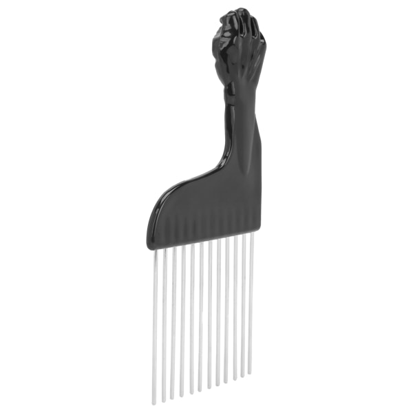 Salon Metal Pick Comb Bærbar Detangle Styling Kam til langt tykt krøllet hår