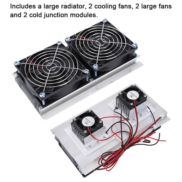 Termoelektrisk halvleder radiator køler køleventilator køleplade system kit