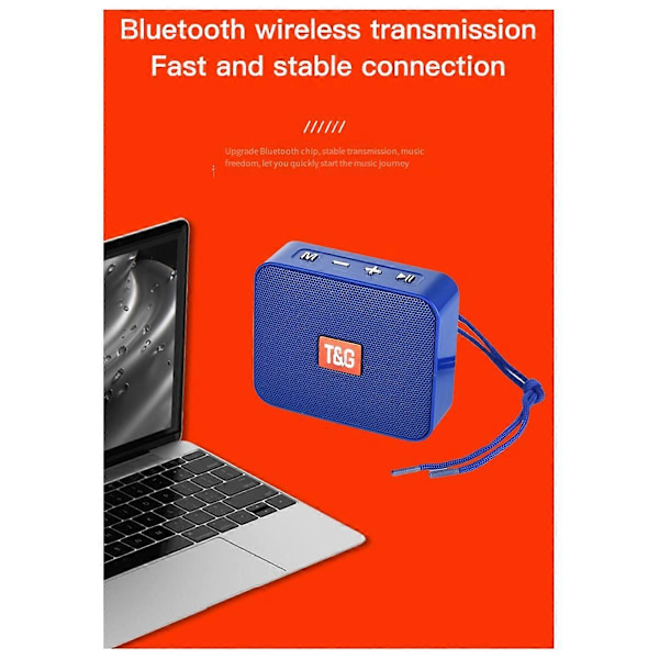 166 Langaton Bluetooth-kaiutin, tukee USB TF -korttia FM-radiota punainen