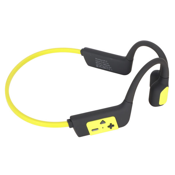 Open Ear Headset 32GB Bone Conduction Svømning Dykning Sport Hovedtelefoner IPX8 Vandtæt Trådløs Bluetooth Øretelefon Gul