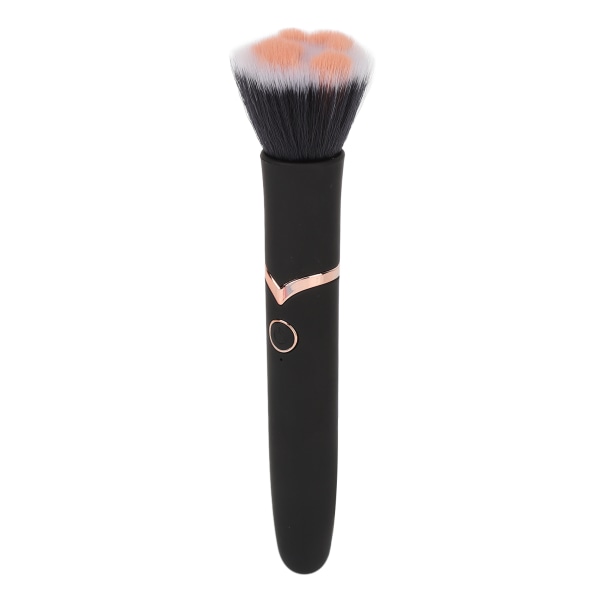 Makeup Brush Foundation Blush Loose Powder Brush 10 Gears Vibration Elektrisk massagebørste Sort