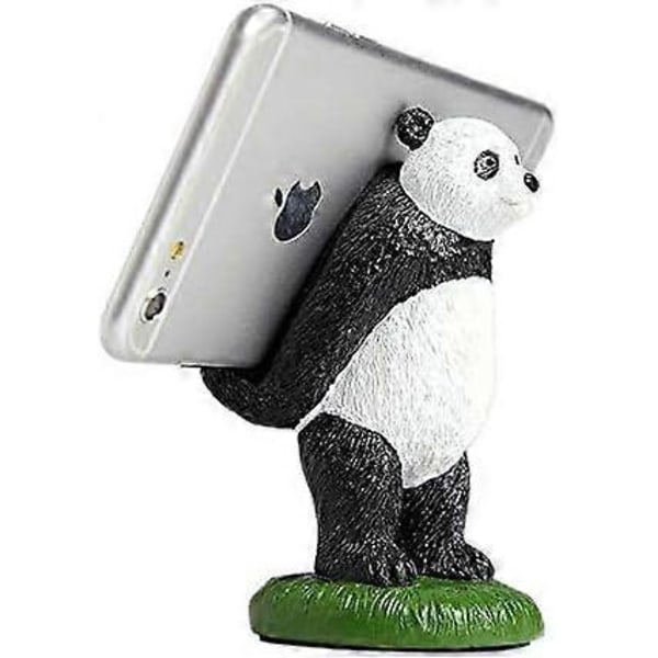 Pandaformad Telefonhållare för Skrivbord, Söt Djur Smartphone Fäste för iPhone 12 Xs Max XR