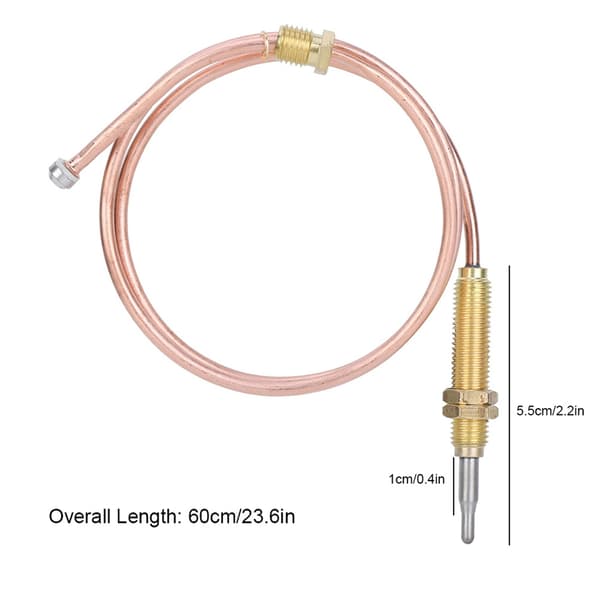 M8 gjenge varmegassbrenner termoelementprobe 600 mm for peis BBQ grilltilbehør