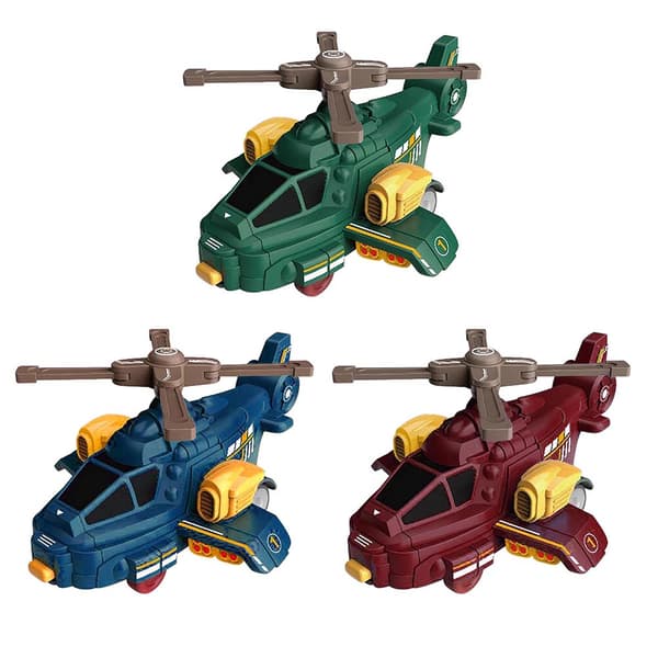 Treghetskollisjon Deformasjon Helikopter Fly Taxiing Deformerbart Helikopter Leketøy Barn Gutt Julegave