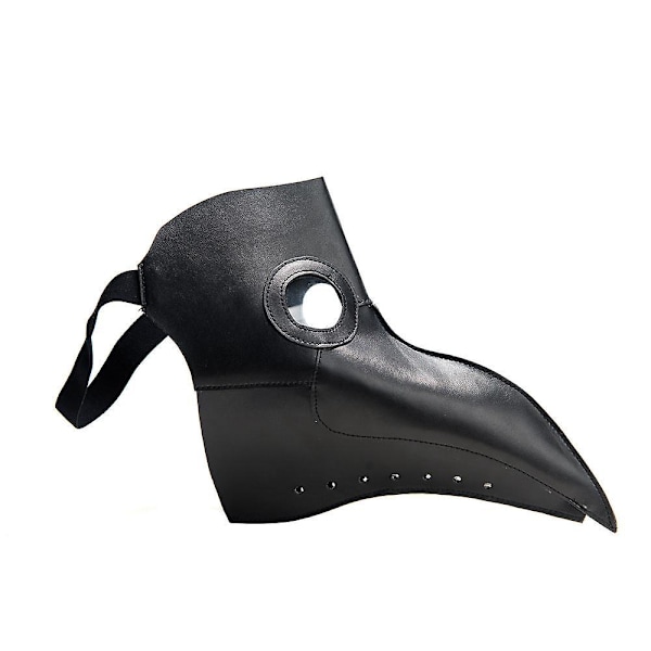 Steampunk Pestelege Bird Maske Lang Nese Cosplay Halloween Kostyme Tilbehør Svart