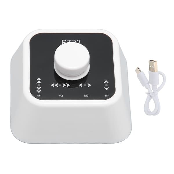 Bluetooth Sidevender Pedal Genopladelig Trådløs Multimedie Controller Tastkontakt til Computer Telefon Hvid