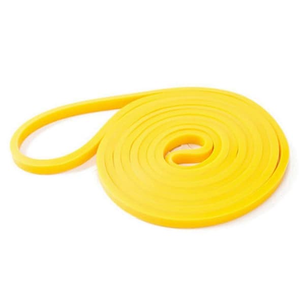 Tuff Latex Modstandsbånd Elastisk Træningsstyrke Pull-Ups Hjælpebånd Styrketræning, 0,64 cm, Gul Yellow