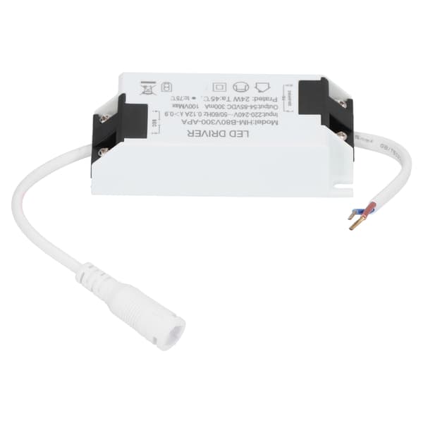 24W LED Driver Transformer med Kabel Konstant Strøm 300mA Input AC220‑240V Output DC54‑85V