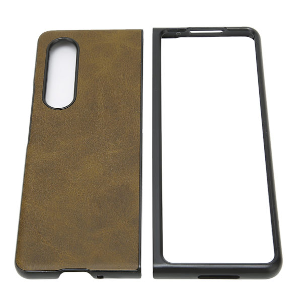 Mobilskal i PU-läder med kamouflagemönster i grönt för Galaxy Z Fold 3