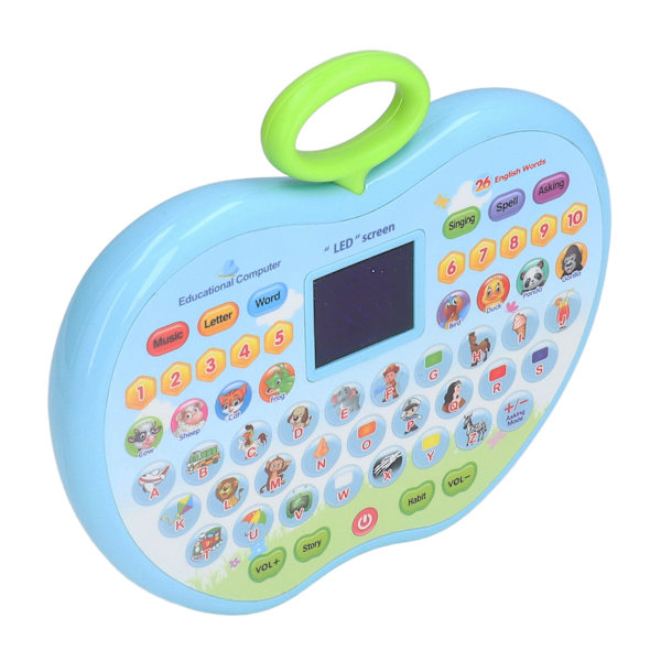 Oppimistaulu Multifunction Kids Tablet LED-näytöllä vauvatyttöpojalle VarhaiskasvatusSininen