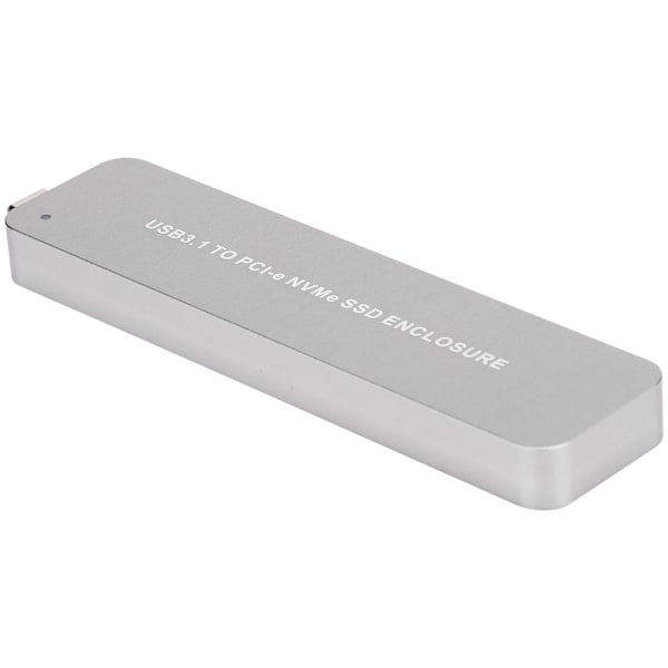 M.2 NVME til Type C bærbar metall sølv mobil harddisk SSD boks kabinett innkapsling uttrekkbar