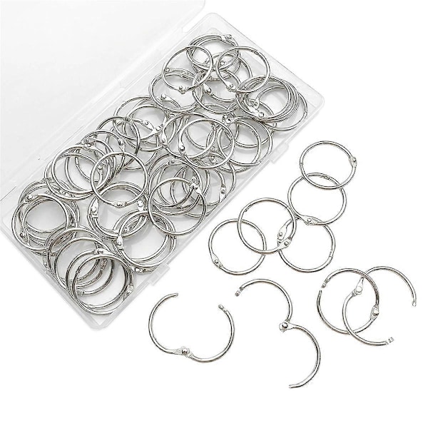 Lösa Blad Pärmringar 1-tums Kontorsbokringar, Metallbokringar