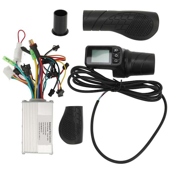36V 48V 350W 13A Elektrisk cykelkontroller med LCD-display 128DX Halvvrid Gasreglage för cykel