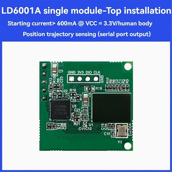 LD6001A 60GHz mmWave Radarsensormodul 4T 4R Låg Effekt