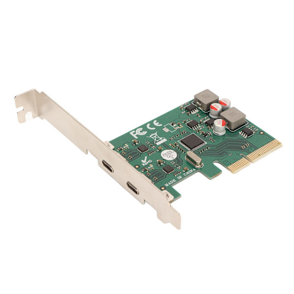 PCI Express 4X - USB 3.1 Gen 2 -laajennuskortti 10 Gbps nopean siirtonopeuden 2-portin C-tyypin laajennuskortti kotitoimistoon