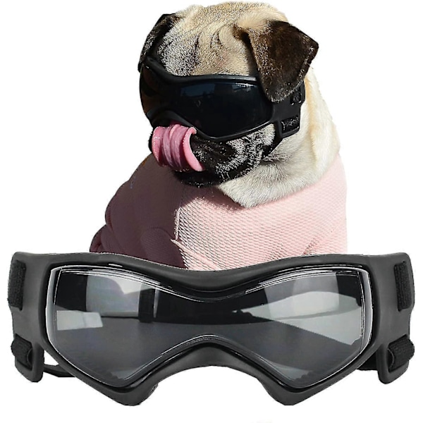 Hundebriller til små hunderacer, nemme at bære UV-solbriller til små/mellemstore hundehvalpe - CHSZ Sort