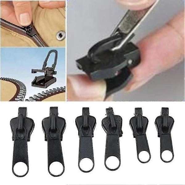 6st Instant Dragkedja Universal Snabbfix Dragkedja Reparationskit dfr