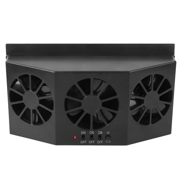 Bärbar soldriven bilventilator Bil luftventilationskylfläkt