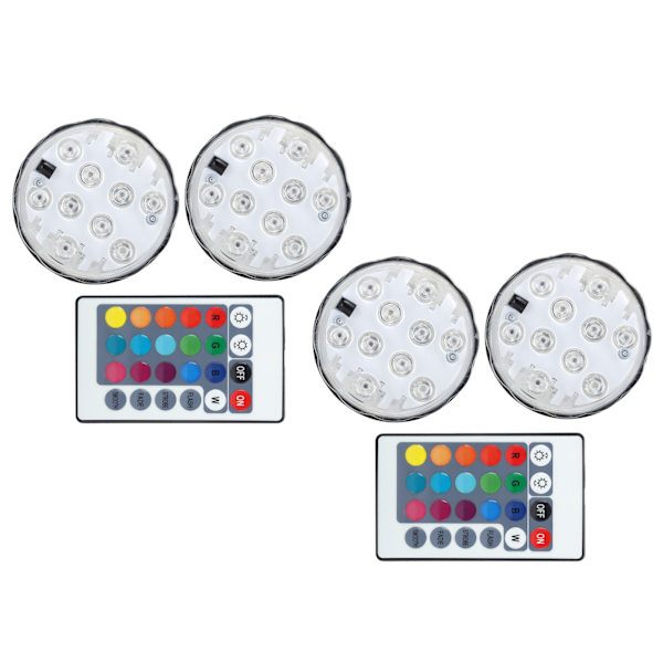 Upotettavat LED-valot RGB-vedenpitävät vedenalaiset lamput kaukosäätimellä uima-altaan sisustukseen