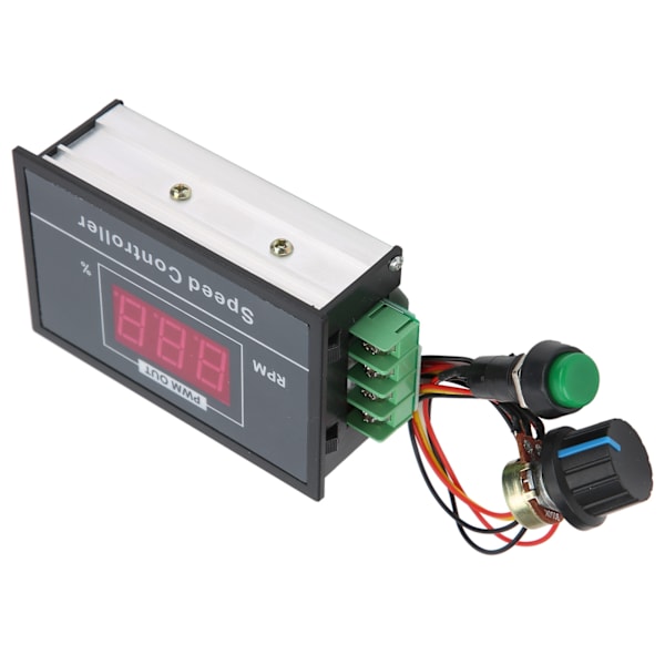 PWM DC Motor Hastighetsregulator 6V 12V 24V 48V Trinnløs Hastighetskontroll Bryterkontroller