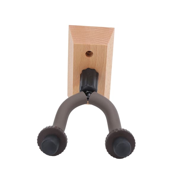 2 stk gitarveggfesteholder krokholder stativ solid trebunn for elektrisk ukulelebass