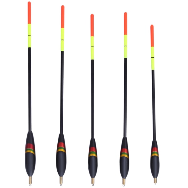 5 st hållbara balsaträfiskar flöten bobber multifunktionella fiskmatbeten tillbehör kit ( )