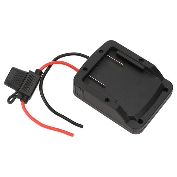 18V Lithium Batteri Adapter Integreret ABS Batteri Adapter Stik med Sikringsholder til Elværktøj 12V
