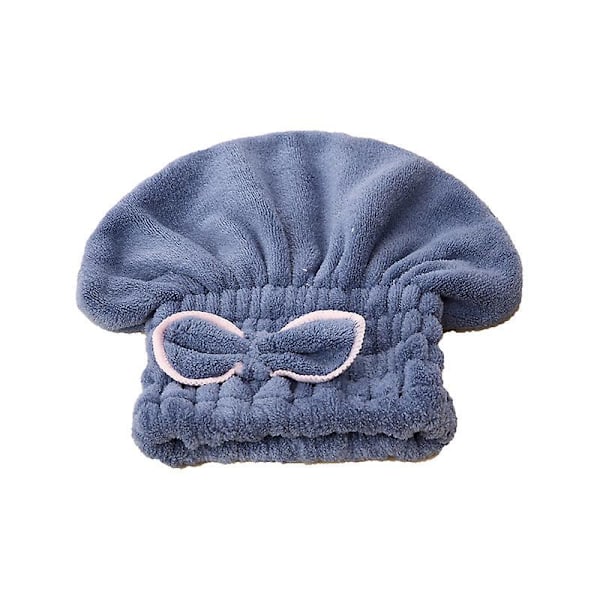 2 Pak Ultra Absorberende Mikrofiber Hår Tørre Hætter Bløde Hurtig Tørrende Turban Håndklæder til Kvinder og Piger