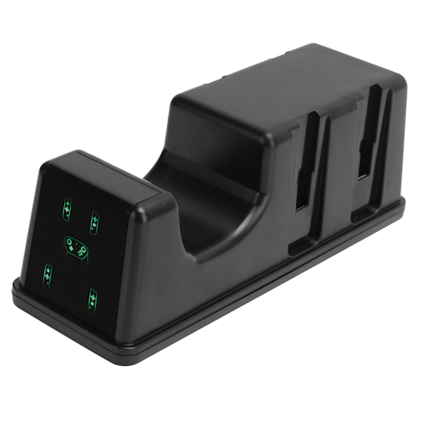 5-i-1 multifunktionell ABS-laddningsstativ med digital display för NS Pro Controller/Joy-Pad
