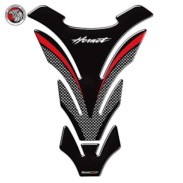 3D Kolfiber Tankplatta Dekal för Honda Hornet CB600F CB650F CB250 CB1000R