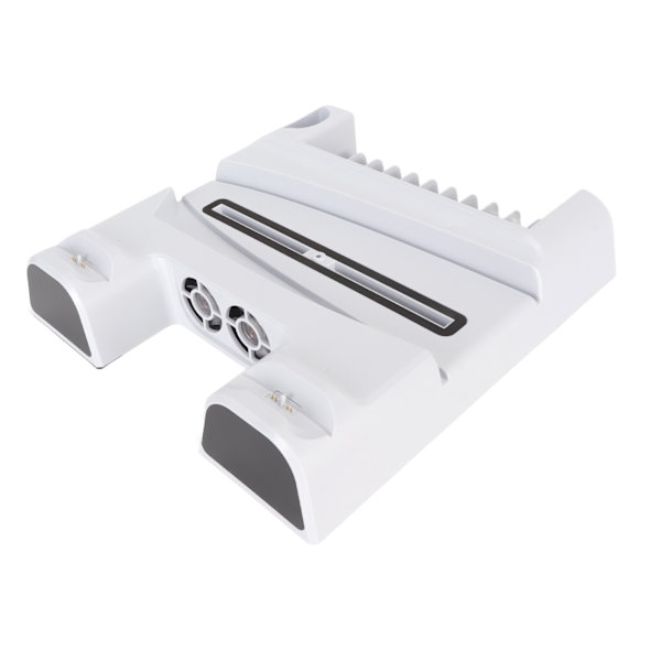 Konsol kølestation 3 blæserhastighed dobbelt controller oplader konsolstativ med 11 spilpladser til PS5 Digital Disc Edition