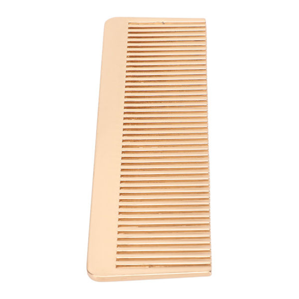 Hårkam Mini brede tenner styling sinklegering bærbar skjeggkam for hjemmesalong Golden