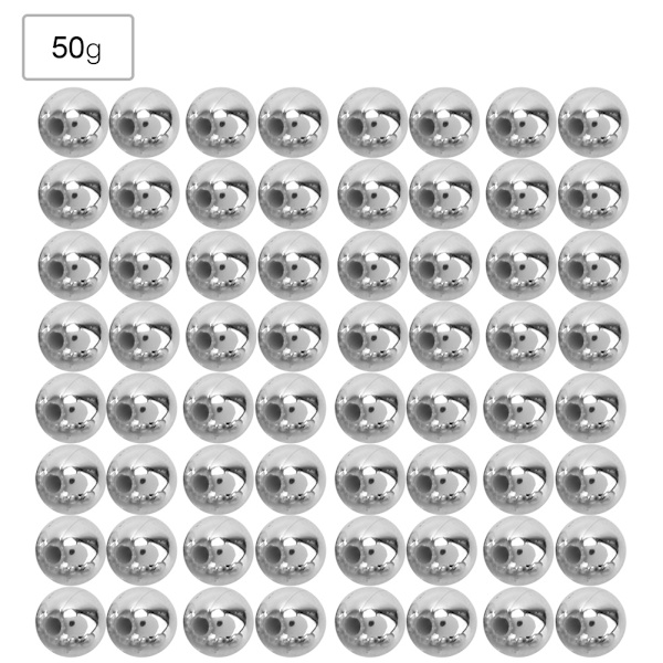 50g/påse Plätering ABS-pärlor Färgglada DIY-smycken Klädertillbehör Bröllopsdekor 10MM Silver