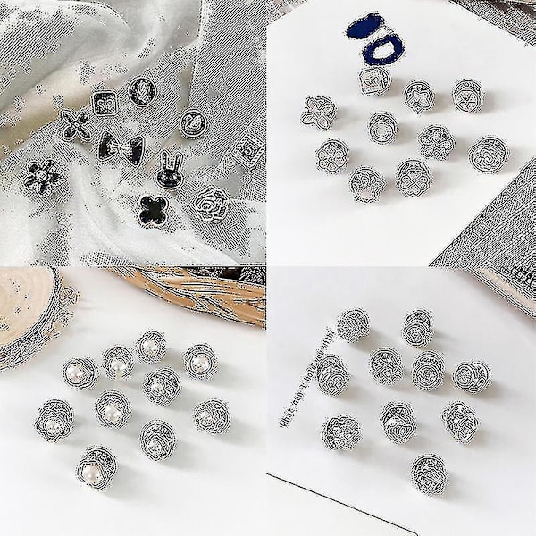 10 stk Vann Diamant Brosje Pins Badge - Forhindre Utilsiktet Eksponering