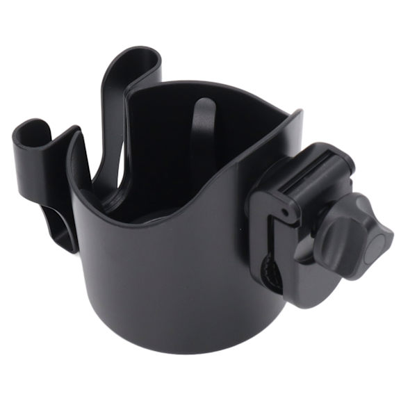 Baby Stroller Cup Holder Universal 2 i 1 Stroller Drink Holders med Mobiltelefon Stativ for Utendørs