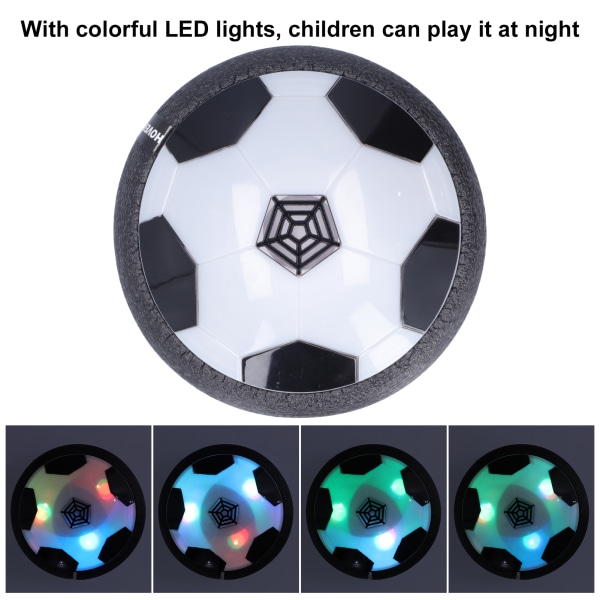 Kids Hover fodboldlegetøj LED lys USB genopladeligt luftdrevet indendørs fodboldlegetøj