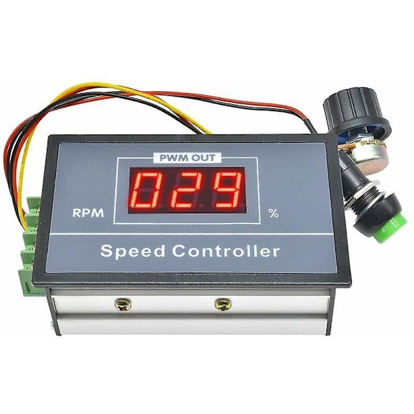 PWM DC Motorvarvtalsregulator (PWM) DC 6-60V 12V 24V 36V 48V 30A Justerbar Motorvarvtalsregulator
