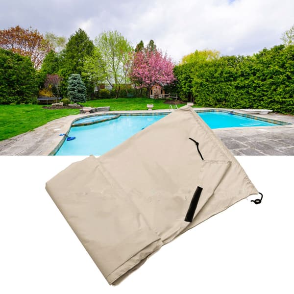Öppen utomhuspool rullskydd vattentätt skydd för utomhusbruk kraftig trädgård S 490*96cm