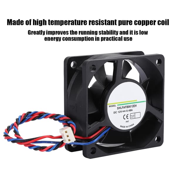 6CM/2.4in 12V 0.48A 6800RPM Køleventilator Køleribbe til Computer Strømforsyning