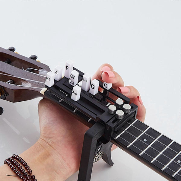 Bärbar Ukulele Finger E x erciser Gitarrackord Träningsverktyg för Nybörjare