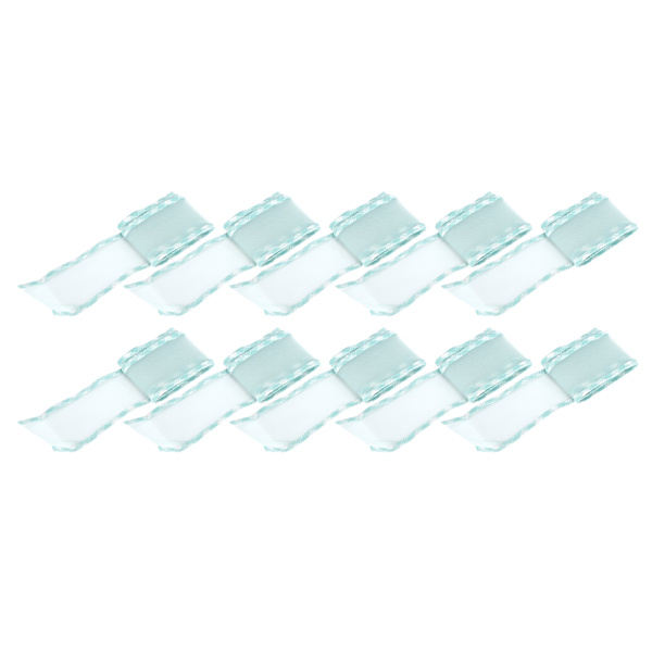 10 meter kantbånd polyester tyl til tøjtilbehør DIY hovedbeklædning hår 2,6 tommer cyan-C4