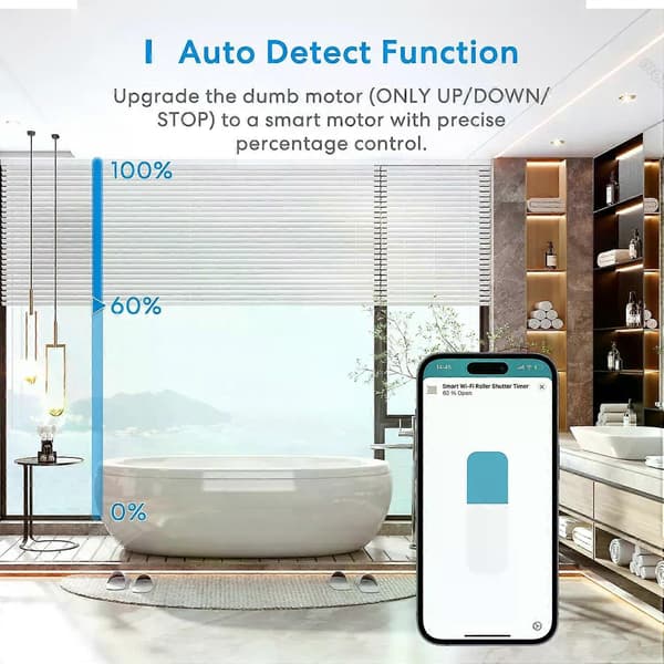 Meross HomeKit Smart Wi-Fi rullgardinstimer elektrisk motorgardinomkopplare EU/-version stödjer Alexa Google Assistant